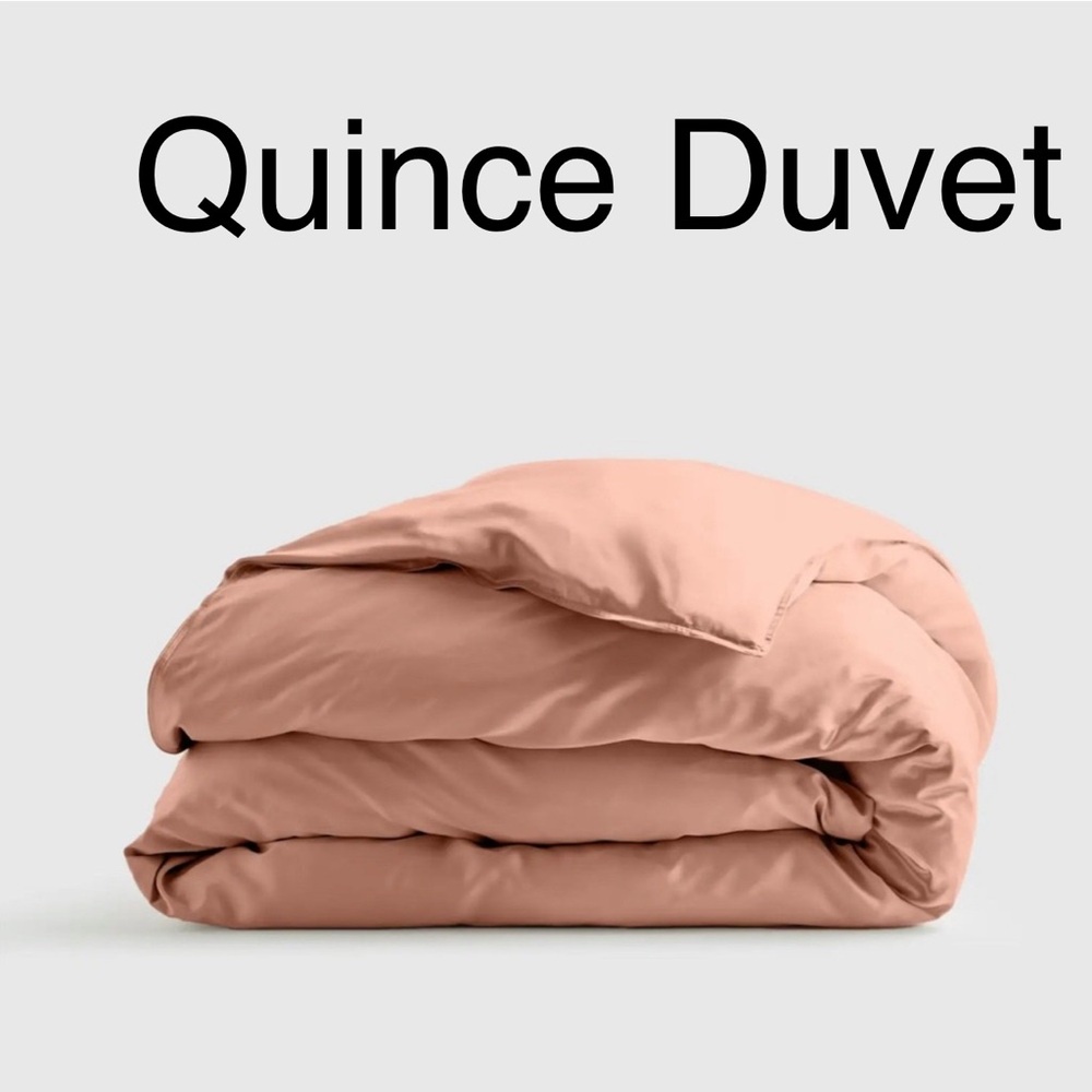 Quince Bamboo Duvet Cover Color:Clay Full/queen